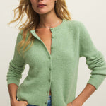 Medina Rib Cardi Appletini Green