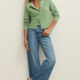 Medina Rib Cardi Appletini Green