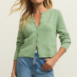 Medina Rib Cardi Appletini Green