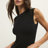 Tibi Mesh Tank Black