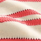 Prado Striped Sweater Top Gelato Red