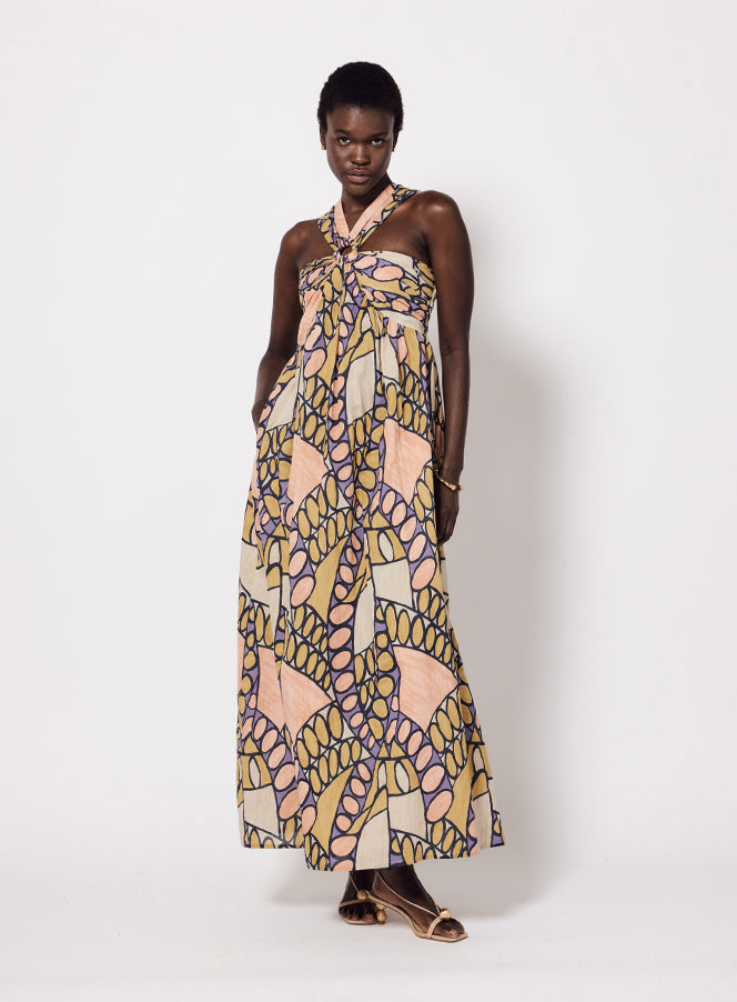 Cleobella Zola Maxi Dress Saguaro Print