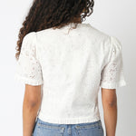 Eyelet Bessy Ref Top White