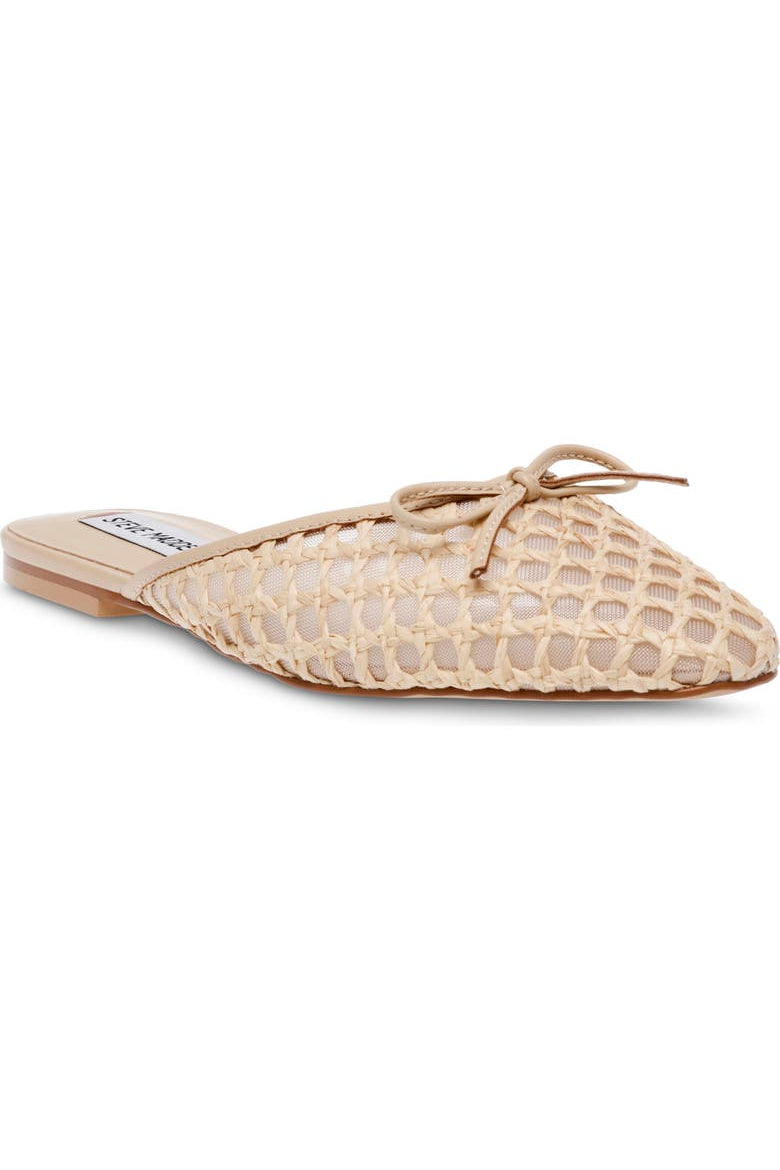 Birdee Raffia Mule Flat