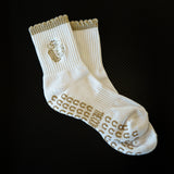 TCC Tan Cowgirl Hat, Boots, and Horseshoe  | Pilates & Barre Grippy Socks