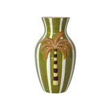 Large khaki palm vase D13.2 H22.5 cm