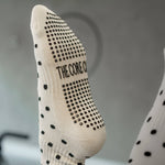 TCC Black & Cream Polka Dots  | Pilates & Barre Grippy Socks