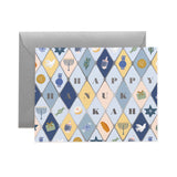 Hanukkah Argyle Card