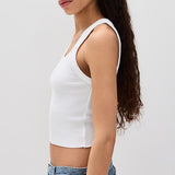 Shrunken Poppy Tank White