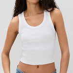 Shrunken Poppy Tank White