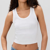 Shrunken Poppy Tank White