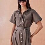 Amira Midi Solid Fawn