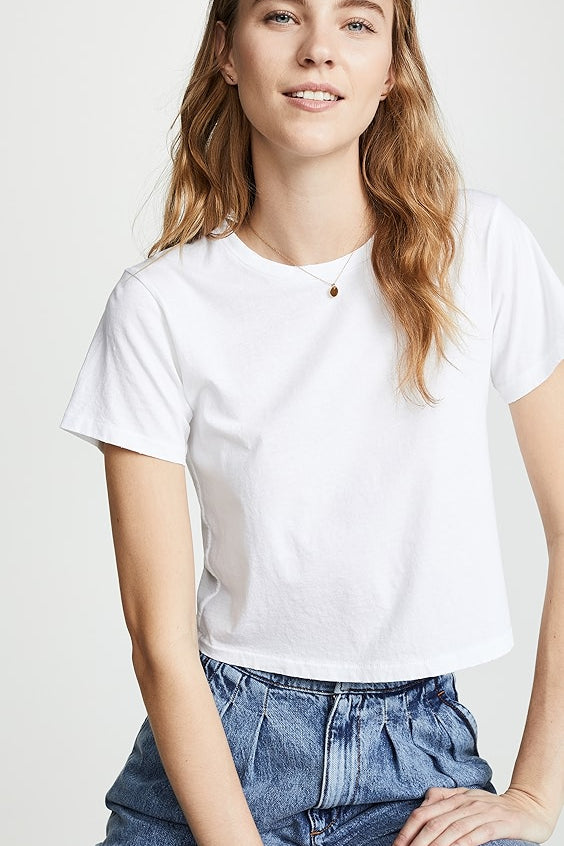 Babe Fitted Tee White