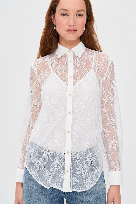 Alva Button Up Cream