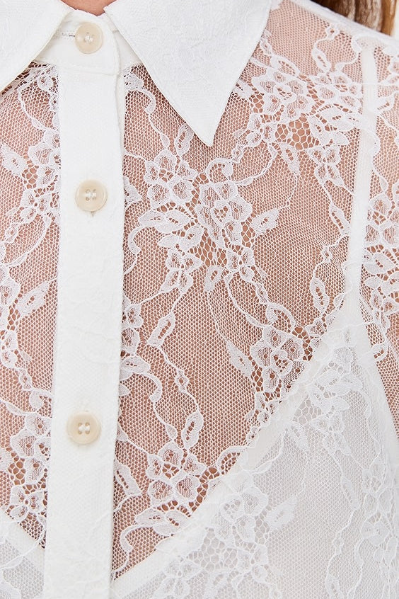 Alva Button Up Cream