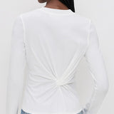 Long Sleeve Volta Top Cream