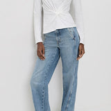 Long Sleeve Volta Top Cream