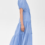 Mazza Maxi Dress Blue and Cream