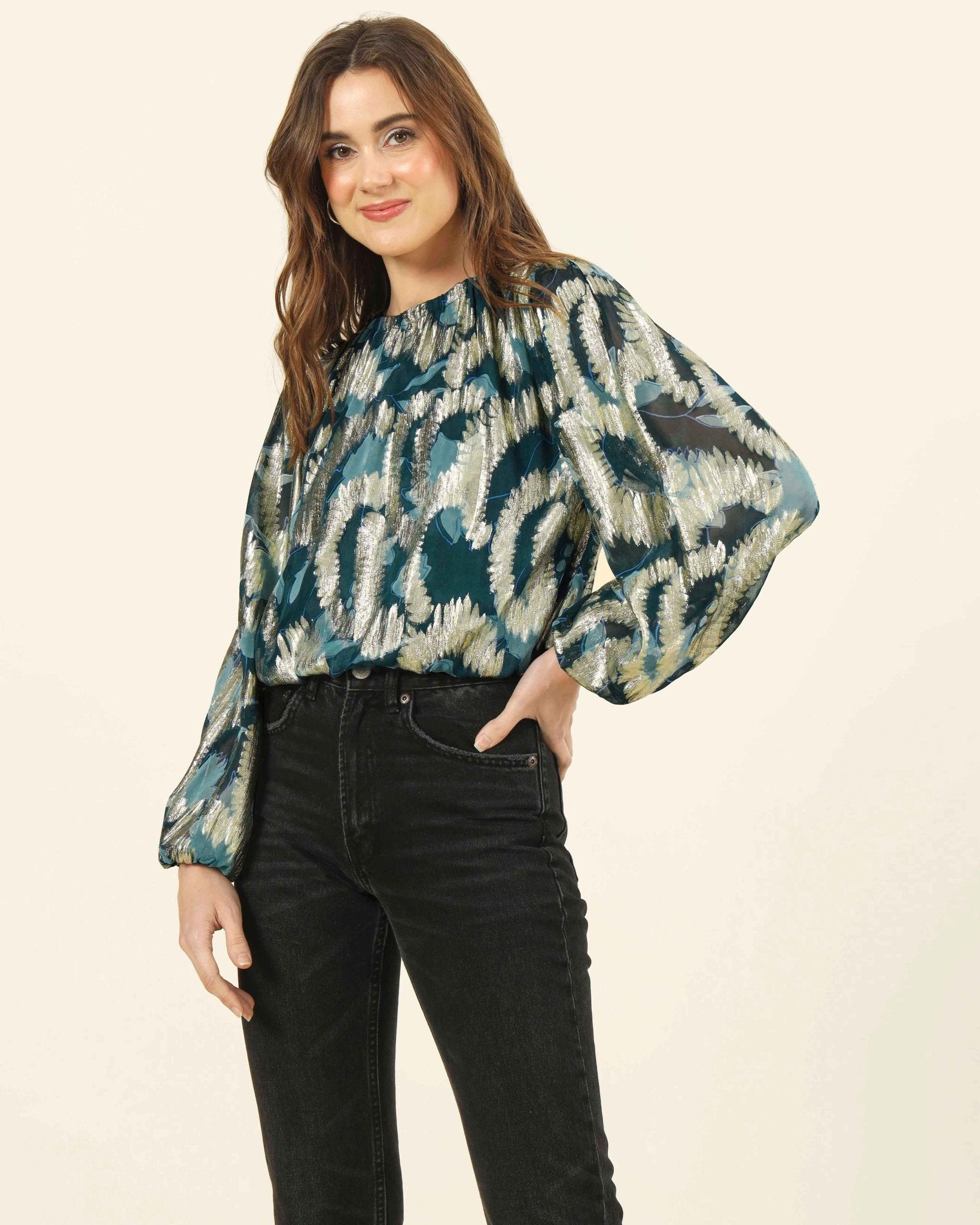 Ayla Blouse Santari Peacock