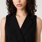 Whisper Double Breasted Dress Black