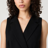 Whisper Double Breasted Dress Black