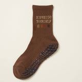 Coffee Lover Grip Pilates Socks