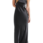 Diane Satin Dress Black