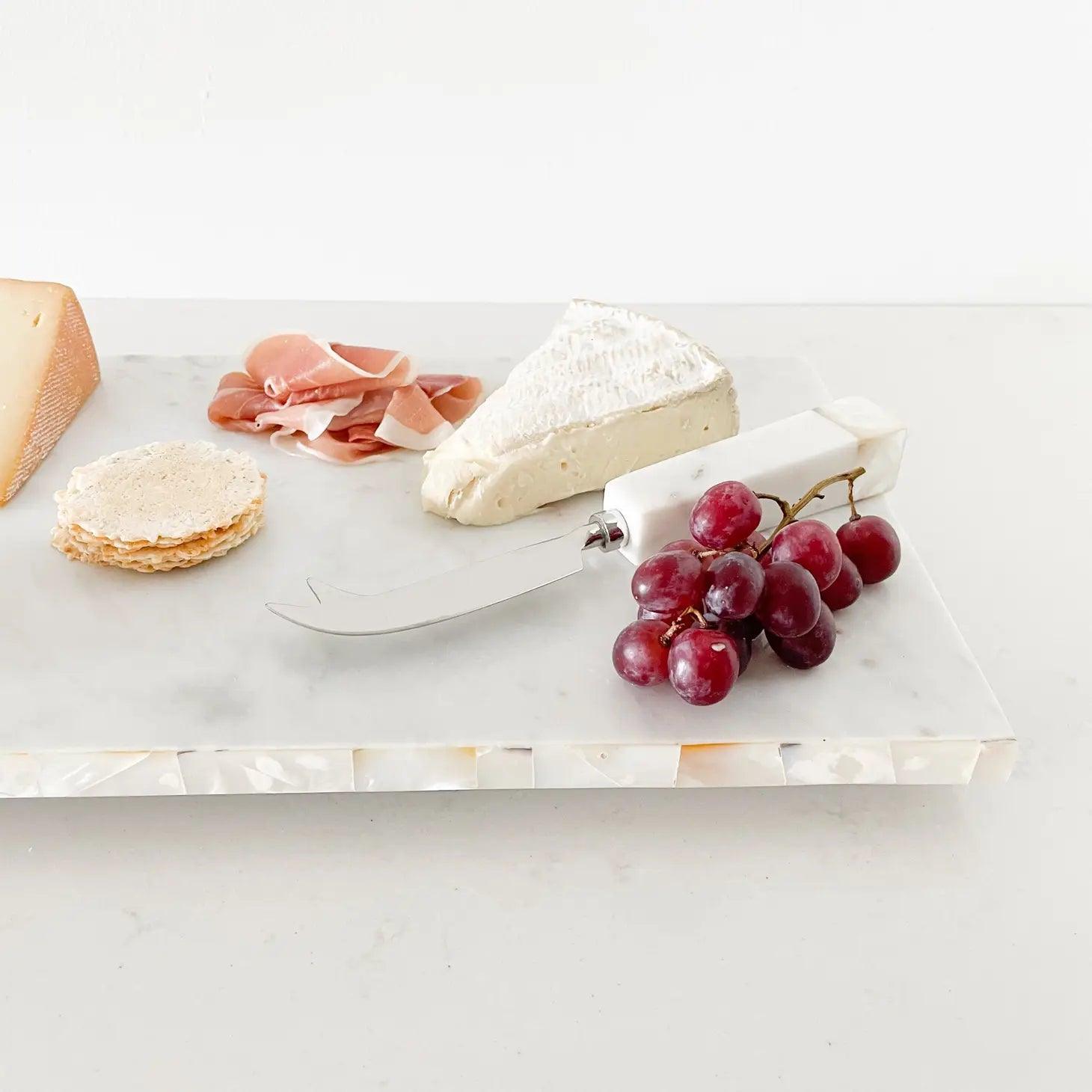 Mother of Pearl Marble Charcuterie Board