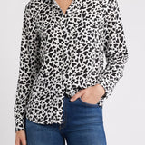 Kathryn Long Sleeve Shirt Ivory Amore