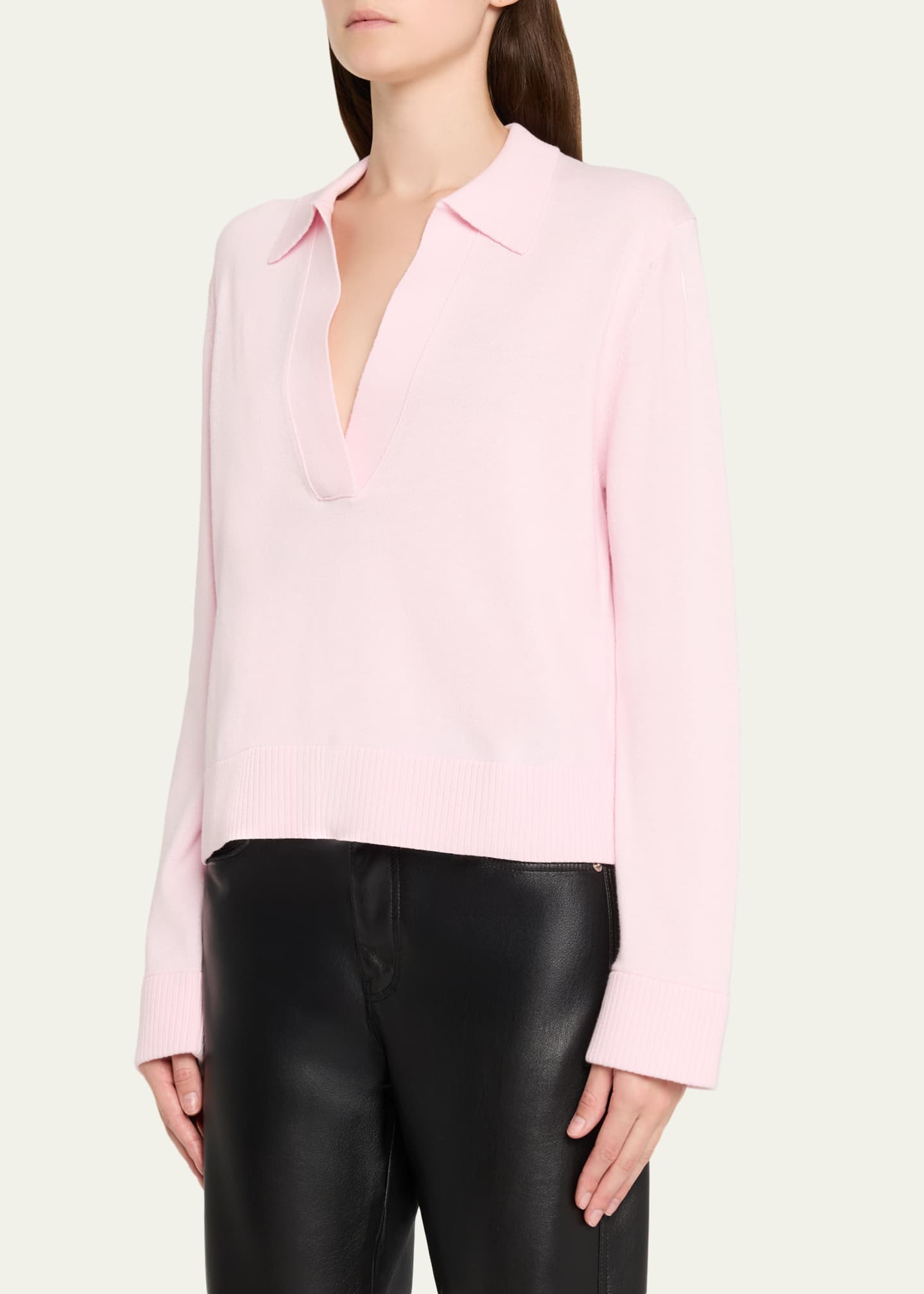 L/S Polo Ballet Pink