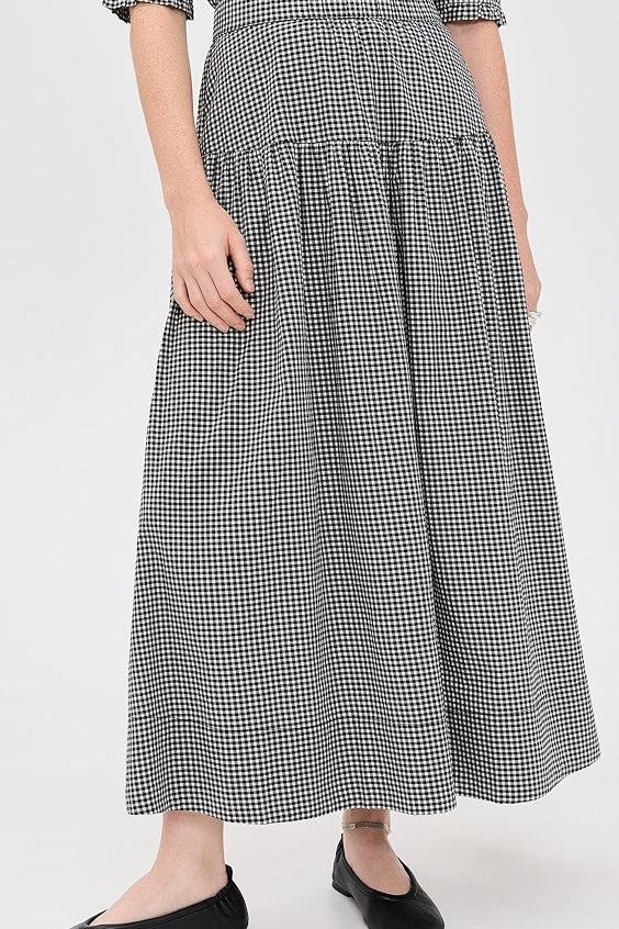 Lydia Skirt Onyx Check