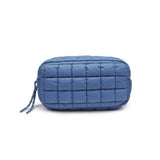 Cloud Nine - Puffer Cosmetic & Travel Organizer Pouch: Denim