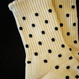 TCC Black & Cream Polka Dots  | Pilates & Barre Grippy Socks