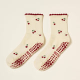 Little Cherry Petal Grip Pilates Socks