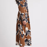 Arabella Midi Dress Smoked Clover