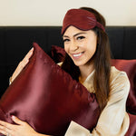 Burgundy Silk Sleep Mask