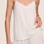 Frida Cami/Short PJ Set Ivory/Pink Nectar