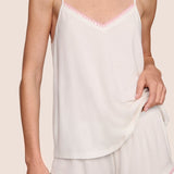 Frida Cami/Short PJ Set Ivory/Pink Nectar