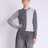 Gabriel Two-Tone Grey Cardigan Sweater