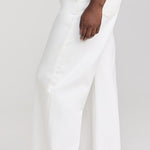 Brynn Drawstring Denim Trouser Pashmina Off White