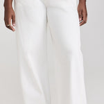 Brynn Drawstring Denim Trouser Pashmina Off White