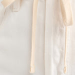 Brynn Drawstring Denim Trouser Pashmina Off White