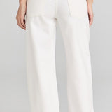 Brynn Drawstring Denim Trouser Pashmina Off White
