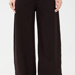 Brynn Drawstring Linen Trouser Chocolate Brown