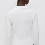 Long Sleeve 60's Polo Off White