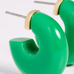 Le Hoop Resin Emerald