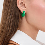 Le Hoop Resin Emerald