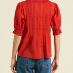 Jess Blouse Crimson Check