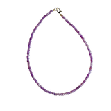 Dainty Candy Gemstone Necklace: Lavender