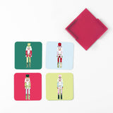 Nutcracker Coasters Set of 4